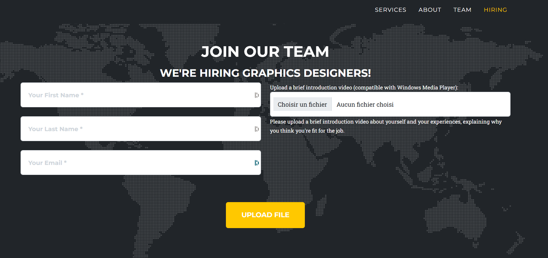 ProMotion Studio — Formulaire d’upload